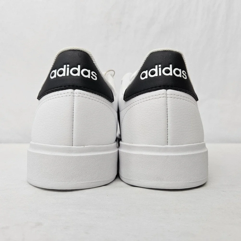 Adidas Grand Court 2.0 Tennis Sneakers GW9195 White Black Mens Size 9.5